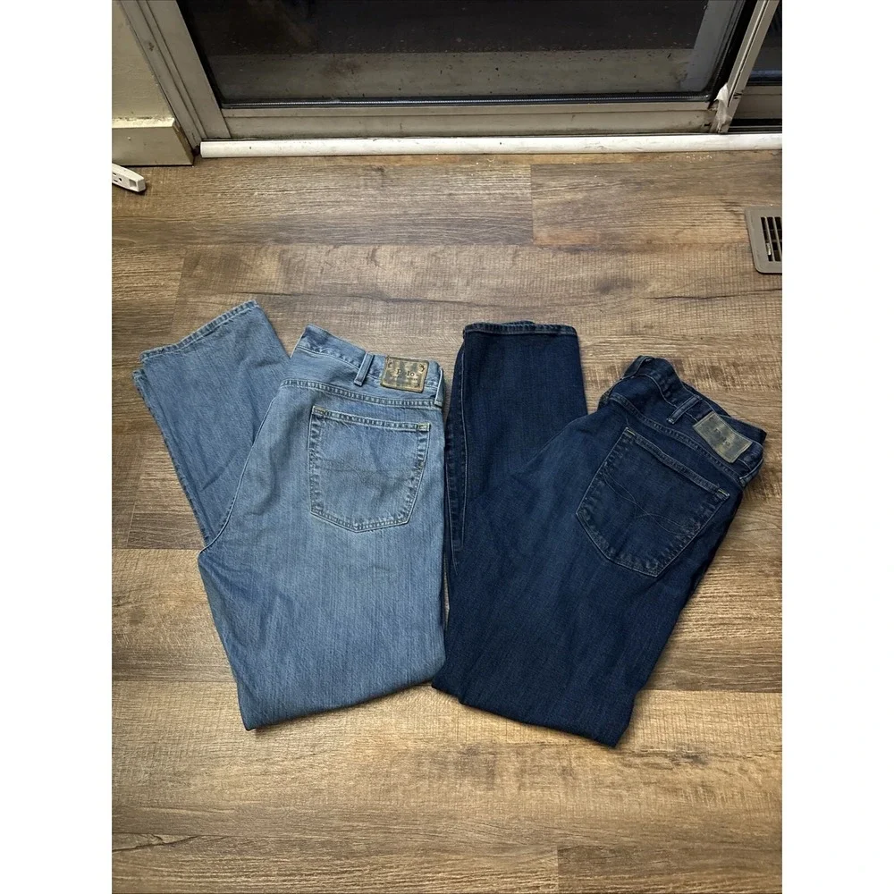 Polo Ralph Lauren Varick Slim Straight Mens Blue Jeans Lot of 2 38x34 Stretch